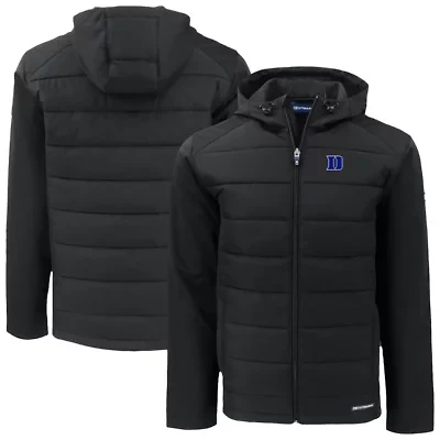 Duke Blue Devils NCAA Evoke Hybrid Eco Softshell Recycled Full-Zip Hoodie Jacket