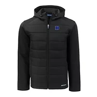 Duke Blue Devils NCAA Evoke Hybrid Eco Softshell Recycled Full-Zip Hoodie Jacket