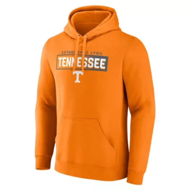 NCAA Fanatics Tennessee Volunteers Iconic Fleece Down The Field Pullover Hoodie