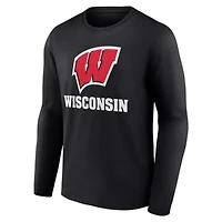 NCAA Fanatics Wisconsin Badgers Team Lockup Long Sleeve T-Shirt