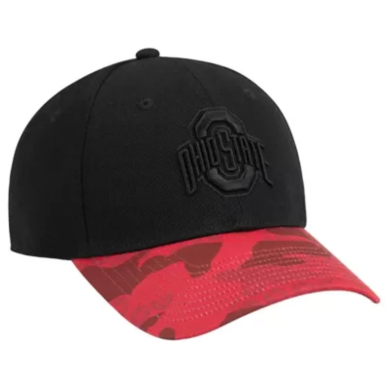 NCAA Black/Scarlet Ohio State Buckeyes On Our Honor Adjustable Hat