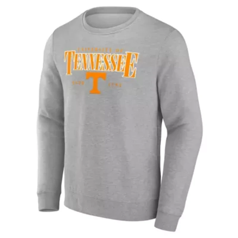 NCAA Fanatics Tennessee Volunteers True Classics Act Fast Fleece Pullover Sweatshirt