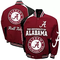 Alabama Crimson Tide NCAA Franchise Club Spirit Cotton Twill Full-Snap Jacket