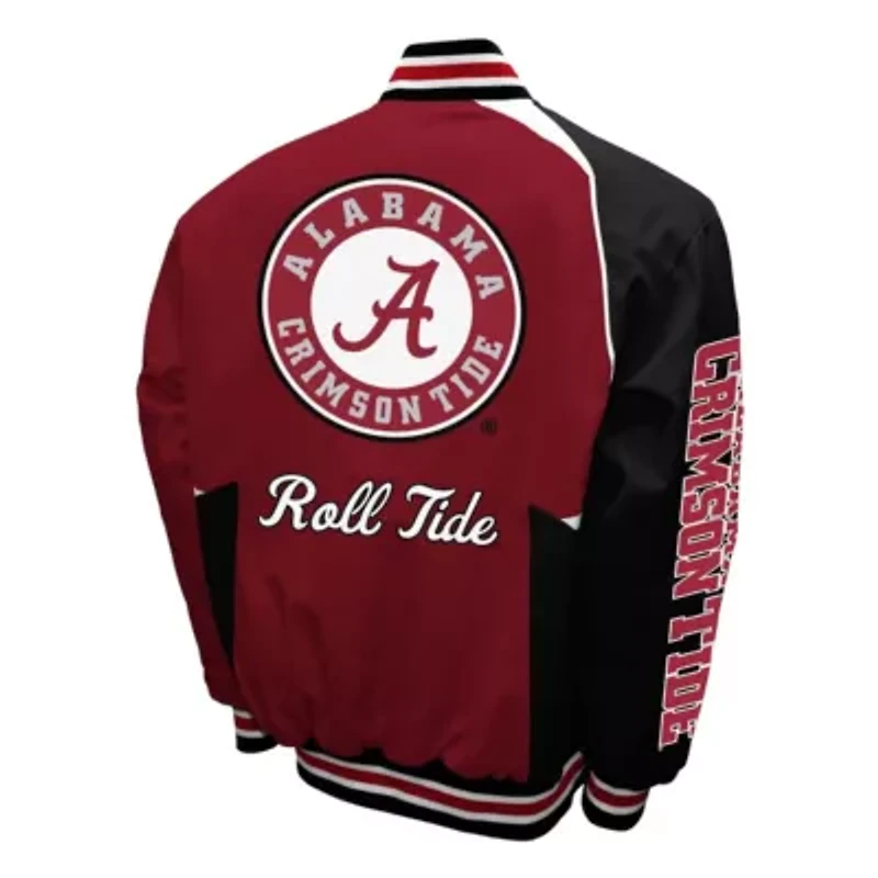 Alabama Crimson Tide NCAA Franchise Club Spirit Cotton Twill Full-Snap Jacket