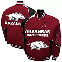 NCAA Franchise Club Arkansas Razorbacks Spirit Cotton Twill Full-Snap Jacket