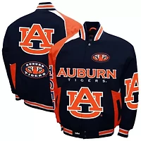 NCAA Franchise Club Auburn Tigers Spirit Cotton Twill Full-Snap Jacket