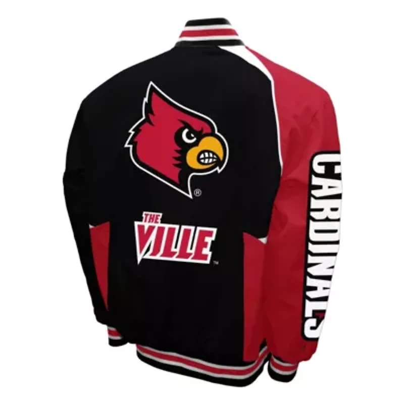 NCAA Franchise Club Louisville Cardinals Spirit Cotton Twill Full-Snap Jacket