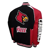 NCAA Franchise Club Louisville Cardinals Spirit Cotton Twill Full-Snap Jacket