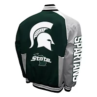 NCAA Franchise Club Michigan State Spartans Spirit Cotton Twill Full-Snap Jacket