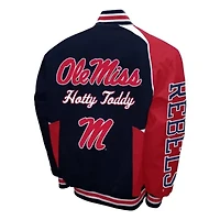 NCAA Franchise Club Ole Miss Rebels Spirit Cotton Twill Full-Snap Jacket