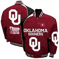 NCAA Franchise Club Oklahoma Sooners Spirit Cotton Twill Full-Snap Jacket