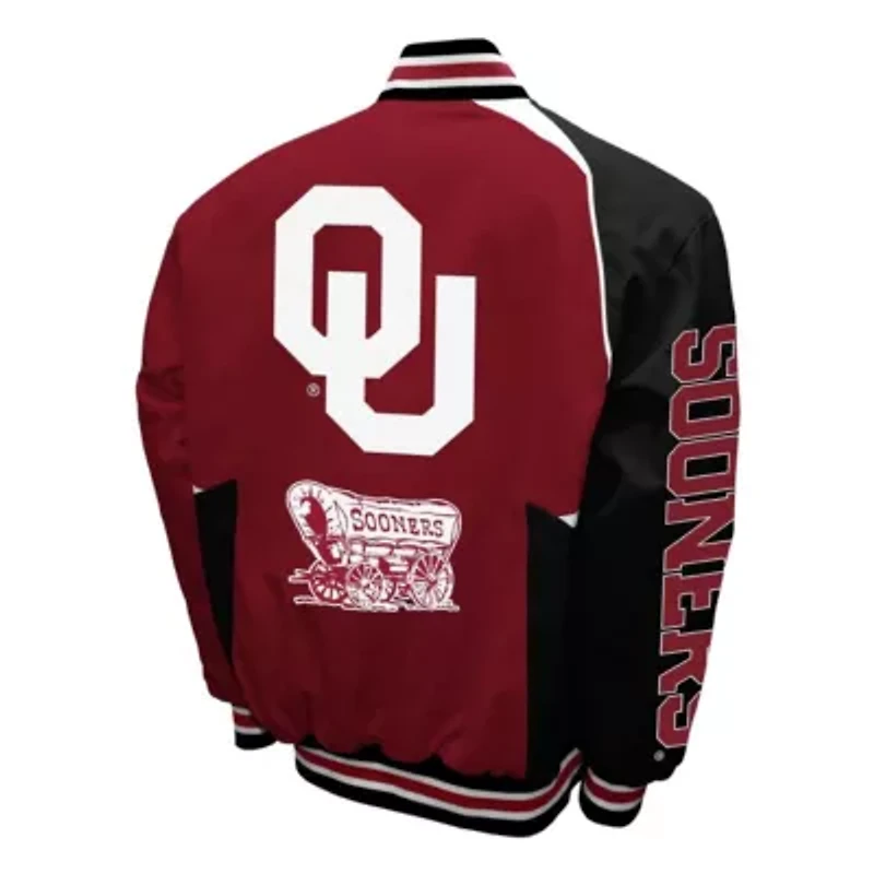 NCAA Franchise Club Oklahoma Sooners Spirit Cotton Twill Full-Snap Jacket