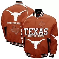 NCAA Franchise Club Texas Longhorns Spirit Cotton Twill Full-Snap Jacket