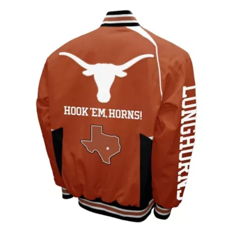 NCAA Franchise Club Texas Longhorns Spirit Cotton Twill Full-Snap Jacket