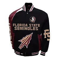 NCAA Franchise Club Florida State Seminoles Spirit Cotton Twill Full-Snap Jacket
