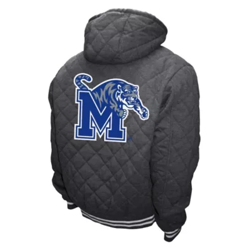 NCAA Franchise Club Memphis Tigers Diamond Quilted Full-Zip Hoodie Jacket