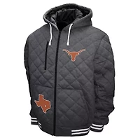 NCAA Franchise Club Texas Longhorns Diamond Quilted Full-Zip Hoodie Jacket