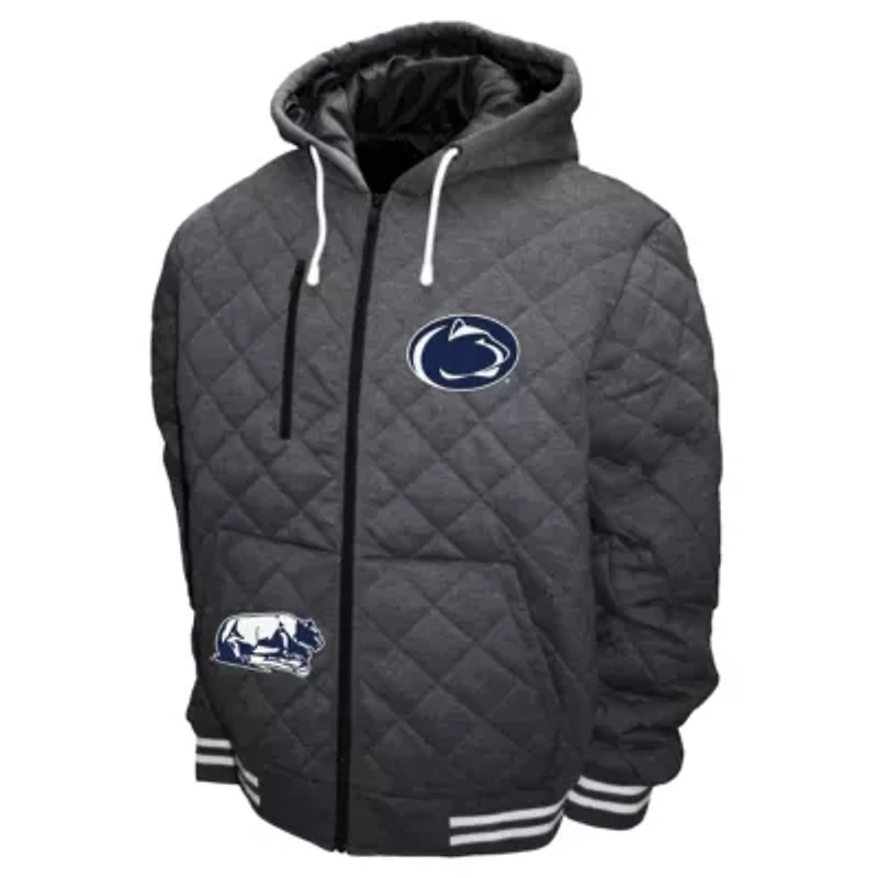 NCAA Franchise Club Penn State Nittany Lions Diamond Quilted Full-Zip Hoodie Jacket