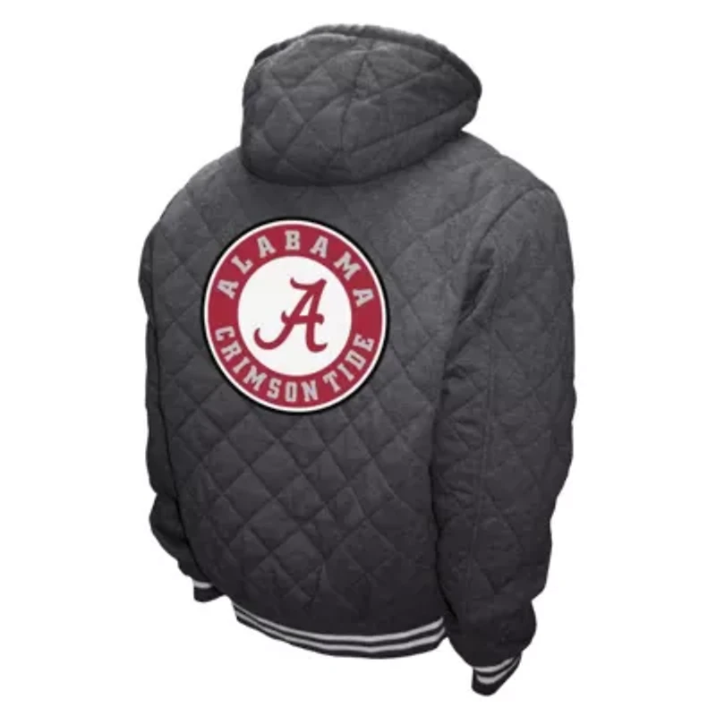 Alabama Crimson Tide NCAA Franchise Club Diamond Quilted Full-Zip Hoodie Jacket