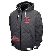 NCAA Franchise Club Indiana Hoosiers Diamond Quilted Full-Zip Hoodie Jacket