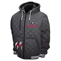 NCAA Franchise Club Georgia Bulldogs Diamond Quilted Full-Zip Hoodie Jacket