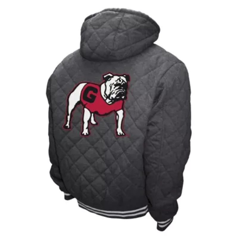 NCAA Franchise Club Georgia Bulldogs Diamond Quilted Full-Zip Hoodie Jacket