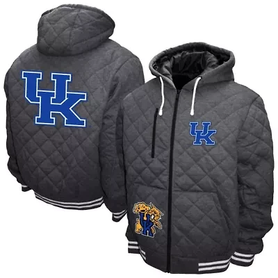 NCAA Franchise Club Kentucky Wildcats Diamond Quilted Full-Zip Hoodie Jacket
