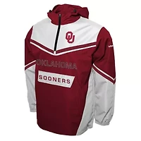 NCAA Franchise Club Oklahoma Sooners Action Anorak Half-Zip Jacket