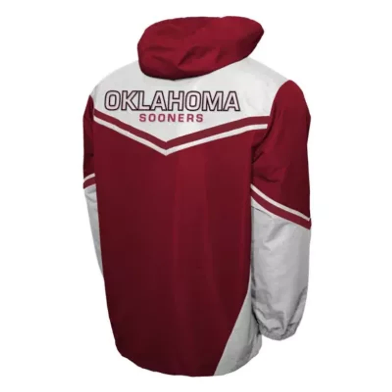NCAA Franchise Club Oklahoma Sooners Action Anorak Half-Zip Jacket