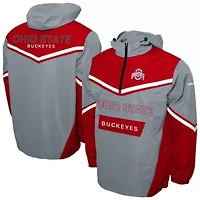 NCAA Franchise Club Ohio State Buckeyes Action Anorak Half-Zip Jacket