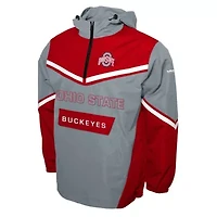NCAA Franchise Club Ohio State Buckeyes Action Anorak Half-Zip Jacket