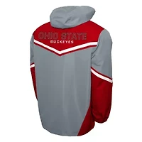 NCAA Franchise Club Ohio State Buckeyes Action Anorak Half-Zip Jacket
