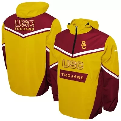 NCAA Franchise Club USC Trojans Action Anorak Half-Zip Jacket