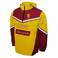 NCAA Franchise Club USC Trojans Action Anorak Half-Zip Jacket