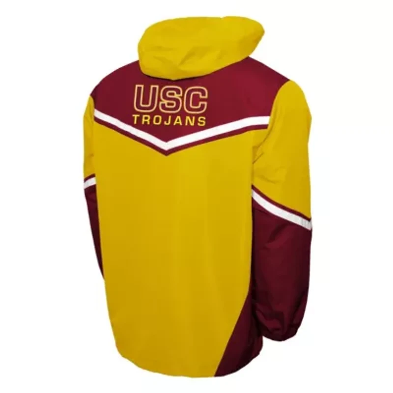 NCAA Franchise Club USC Trojans Action Anorak Half-Zip Jacket