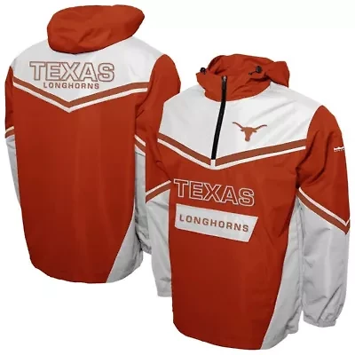 NCAA Franchise Club Texas Longhorns Action Anorak Half-Zip Jacket