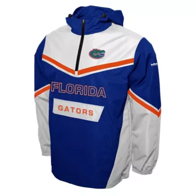 NCAA Franchise Club Florida Gators Action Anorak Half-Zip Jacket