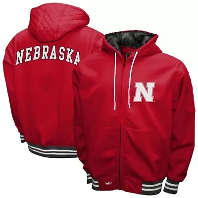 NCAA Franchise Club Nebraska Huskers Grind Full-Zip Hoodie Jacket