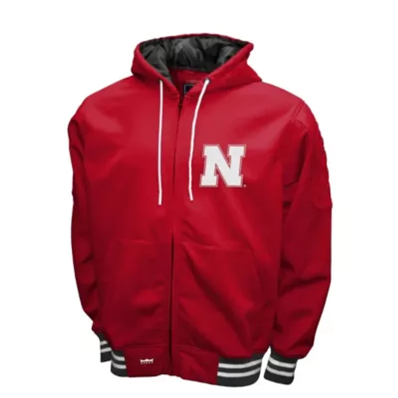 NCAA Franchise Club Nebraska Huskers Grind Full-Zip Hoodie Jacket