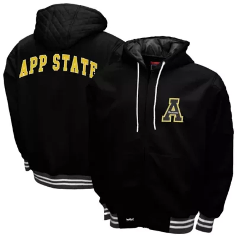 NCAA Franchise Club Appalachian State Mountaineers Grind Full-Zip Hoodie Jacket