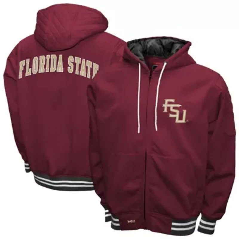 NCAA Franchise Club Florida State Seminoles Grind Full-Zip Hoodie Jacket