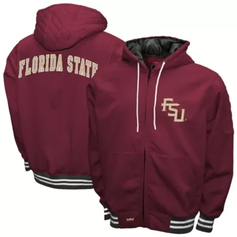 NCAA Franchise Club Florida State Seminoles Grind Full-Zip Hoodie Jacket