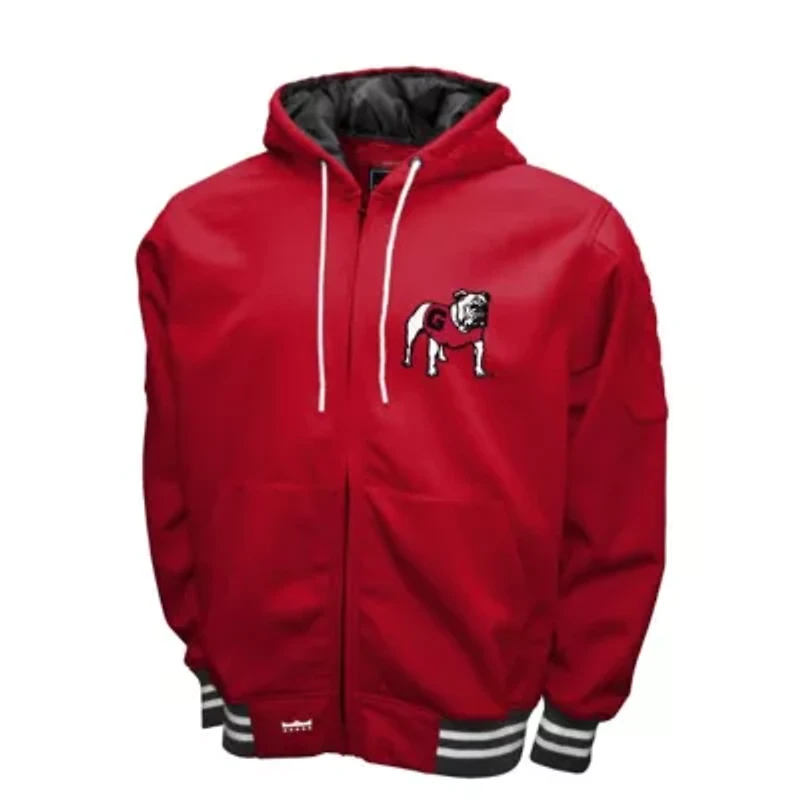 NCAA Franchise Club Georgia Bulldogs Grind Full-Zip Hoodie Jacket