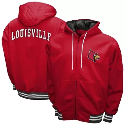 NCAA Franchise Club Louisville Cardinals Grind Full-Zip Hoodie Jacket