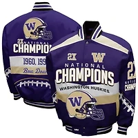NCAA Franchise Club Washington Huskies Cotton Twill Full-Snap Jacket