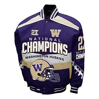 NCAA Franchise Club Washington Huskies Cotton Twill Full-Snap Jacket