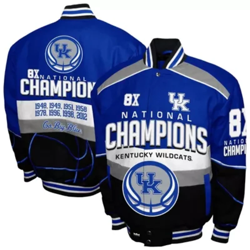 NCAA Franchise Club Kentucky Wildcats Cotton Twill Full-Snap Jacket