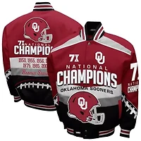 NCAA Franchise Club Oklahoma Sooners Cotton Twill Full-Snap Jacket