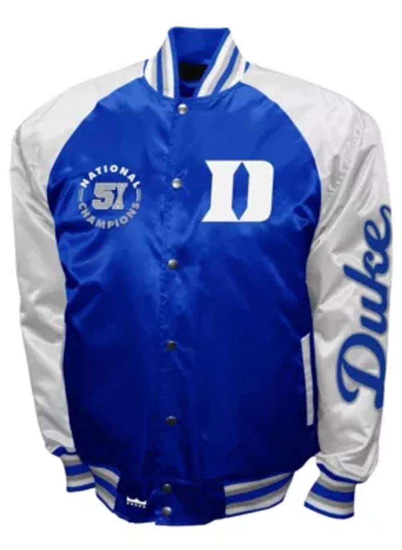 Duke Blue Devils NCAA Franchise Club Satin Full-Snap Jacket