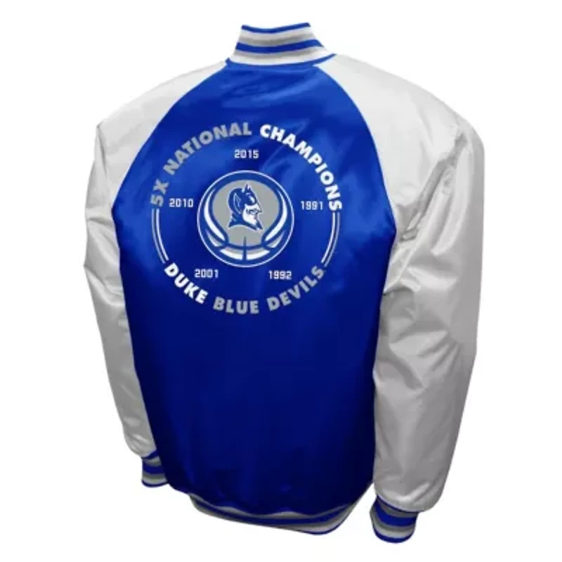Duke Blue Devils NCAA Franchise Club Satin Full-Snap Jacket